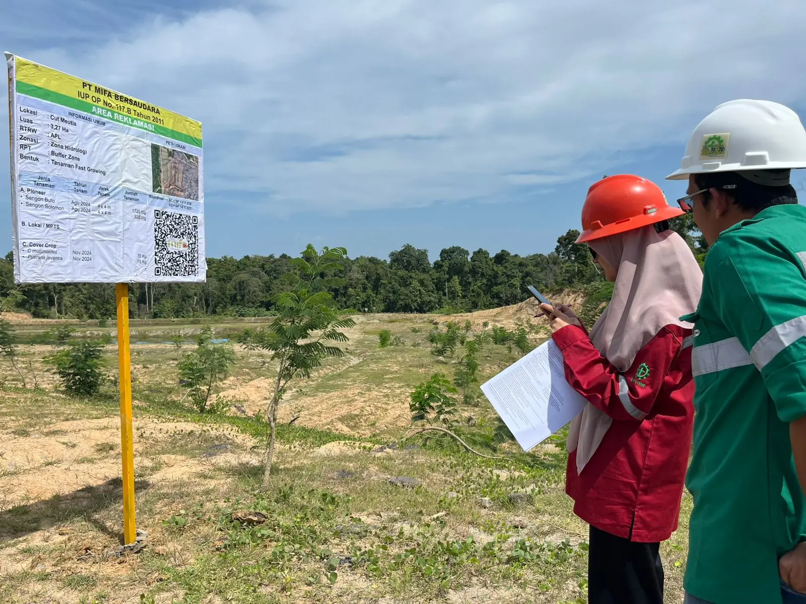 Pengecekan area reklamasi